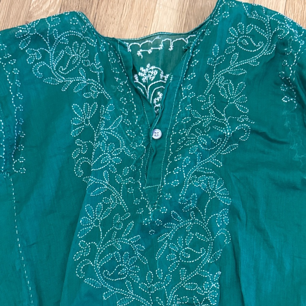 Gorgeous 100% Cotton Made in India Embroidered Tunic / Top